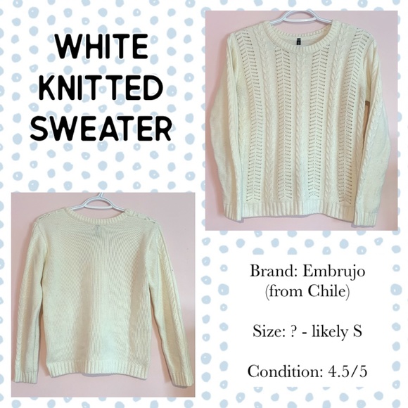 White knitted sweater - Picture 1 of 1